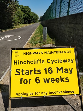 Work on Hinchcliffe Cycleway